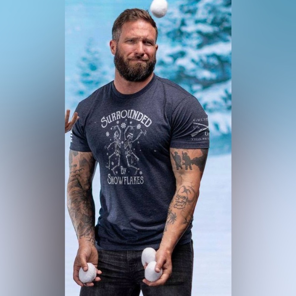 2023 December Club Member Men’s - SURROUNDED BY SNOWFLAKES Graphic Tee